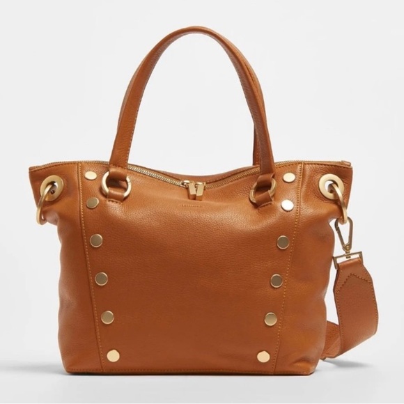 🆕✨ HAMMIT Daniel Medium Nectar Tan Leather Satchel Crossbody Bag - Picture 1 of 12
